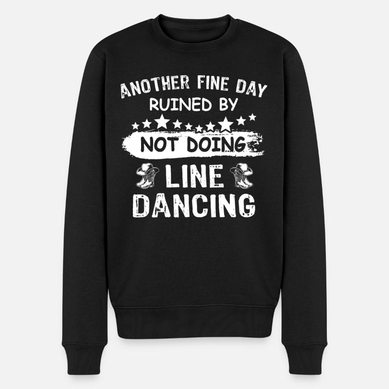 Line Dancing Line Dance - Men's Premium Organic Jumper - black
