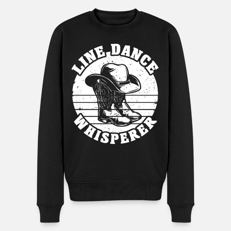 Line Dancing Line Dance - Men's Premium Organic Jumper - black