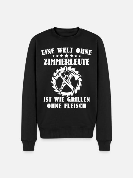 Zimmermann Zimmerer Zimmerleute - Männer Premium Bio Pullover - Schwarz