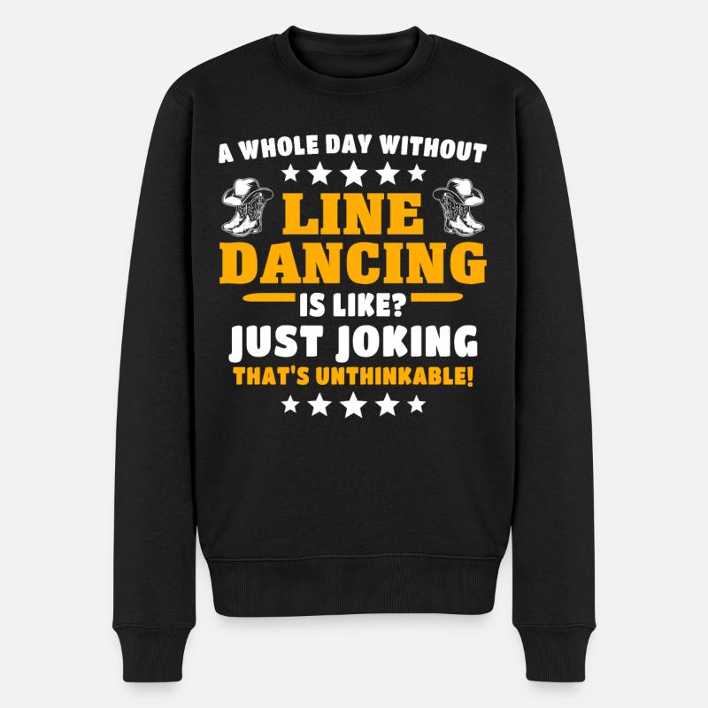 Line Dancer Line Dancing - Men's Premium Organic Jumper - black