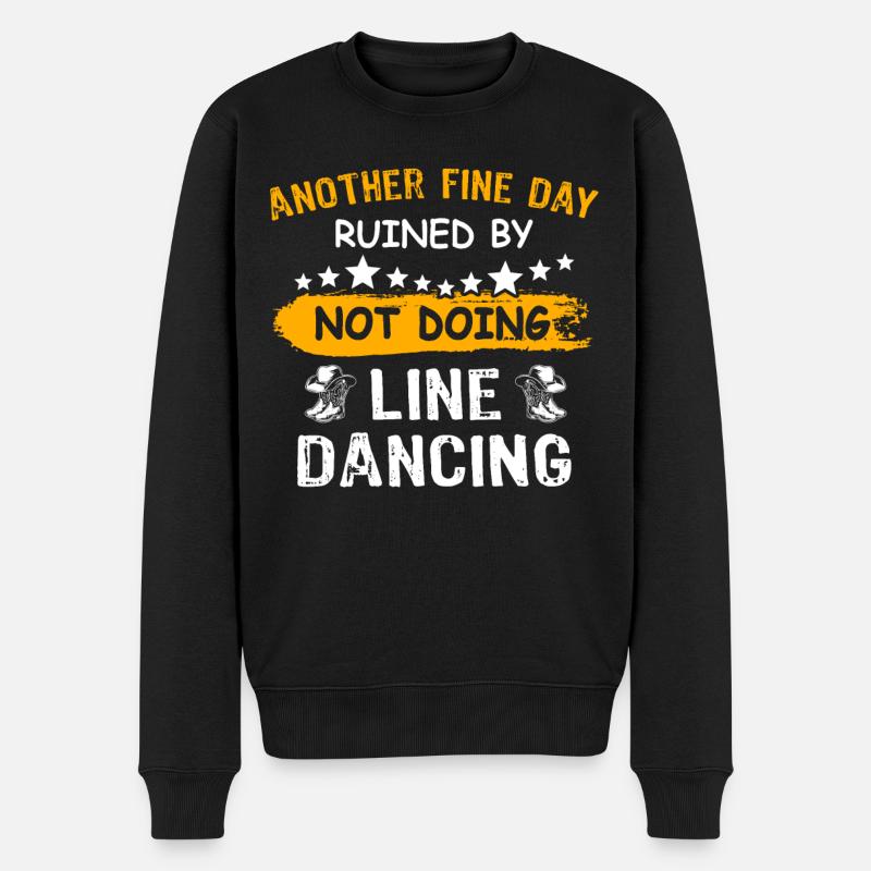 Line Dancer Line Dancing - Men's Premium Organic Jumper - black