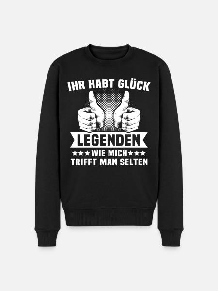 Legende Legenden - Männer Premium Bio Pullover - Schwarz
