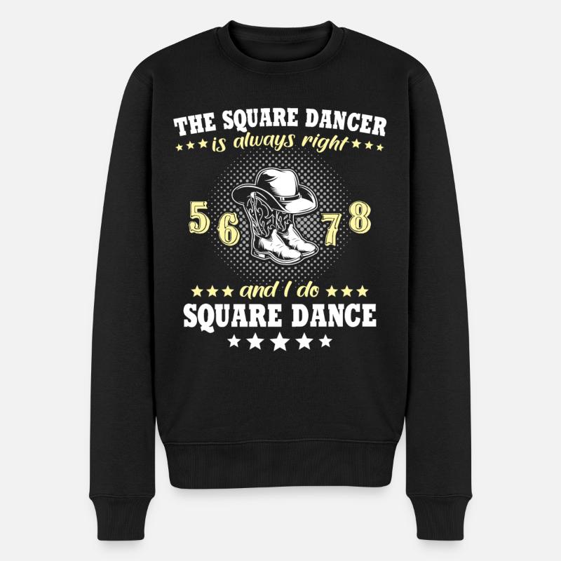 Line Dance Line Dancing - Men's Premium Organic Jumper - black