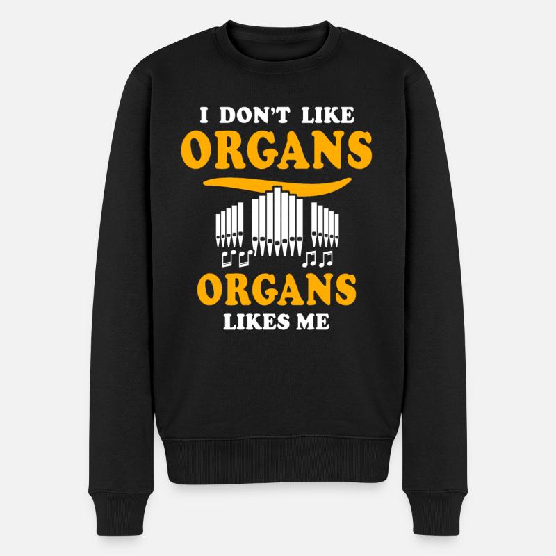 Orgelspieler Organist - Männer Premium Bio Pullover - Schwarz