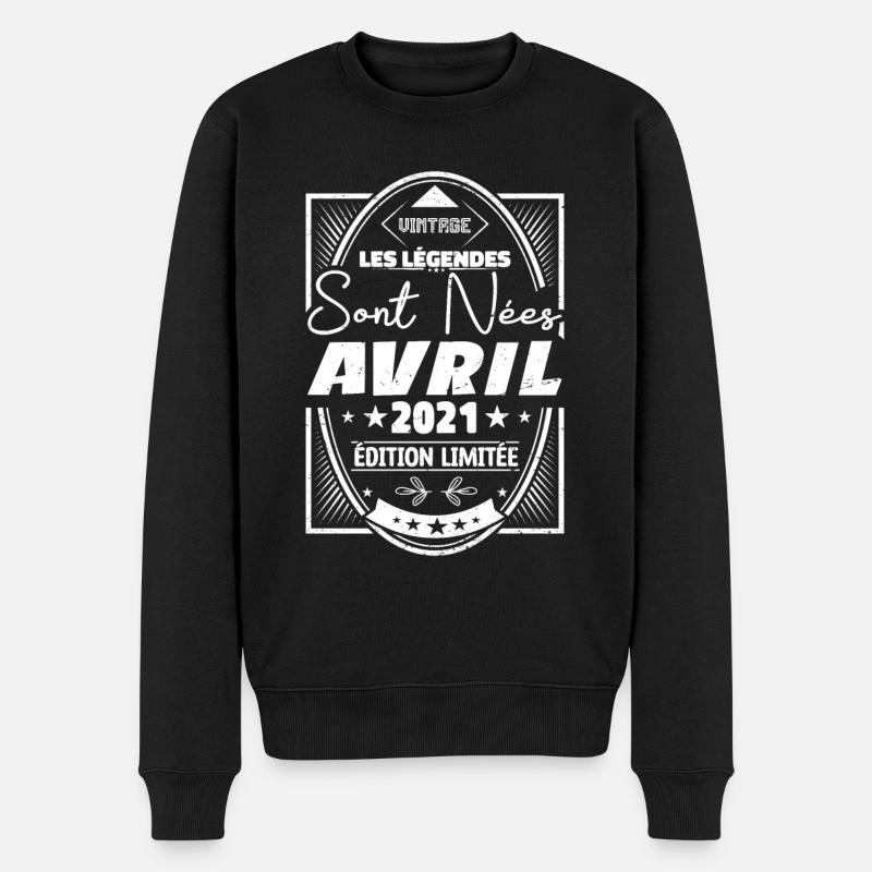Avril 2021 - Pull Premium bio Homme - noir