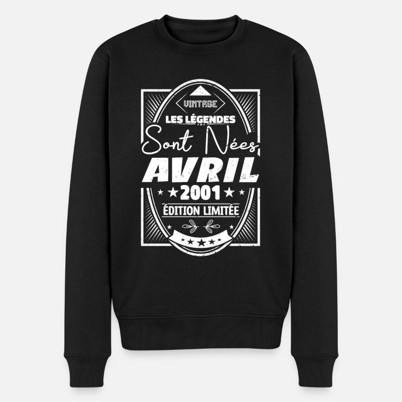 Avril 2001 - Pull Premium bio Homme - noir