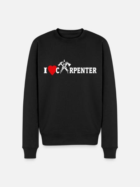 Carpenter Dear carpenters - Men's Premium Organic Jumper - black