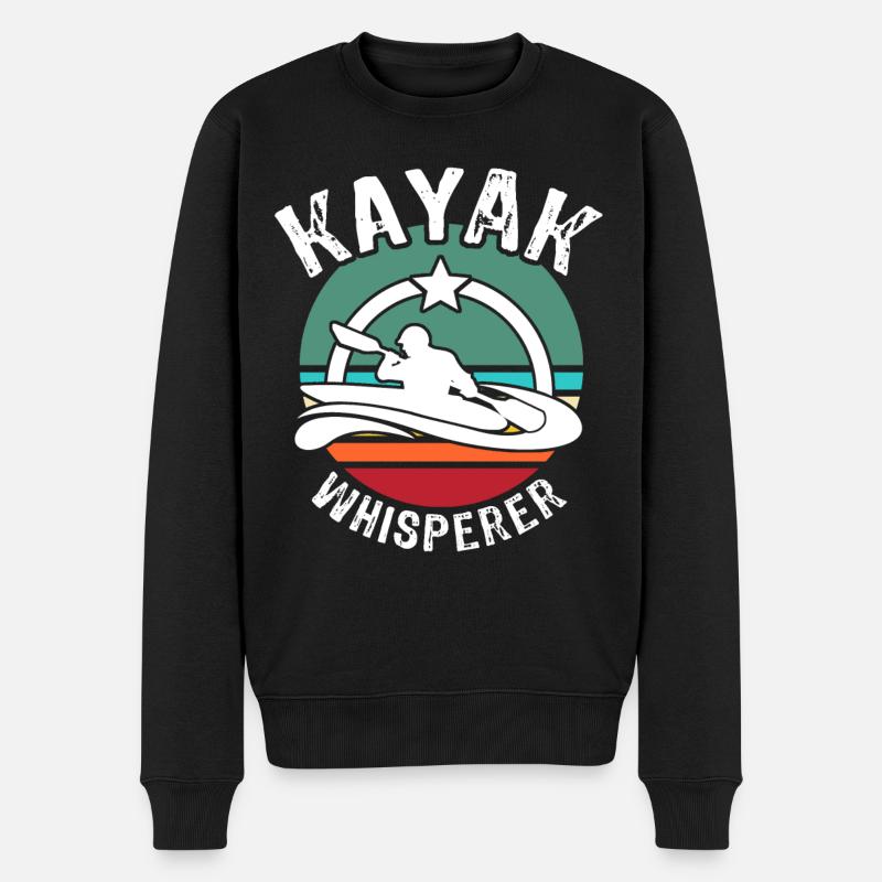 Kayak Whisperer Kayaking - Pull Premium bio Homme - noir