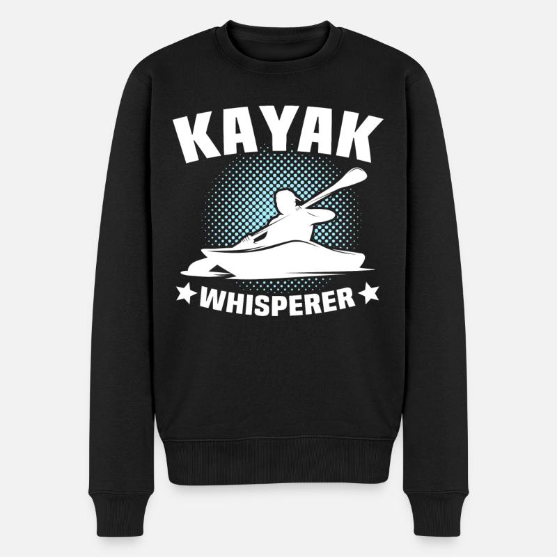 Kayak Whisperer Kayaking - Pull Premium bio Homme - noir
