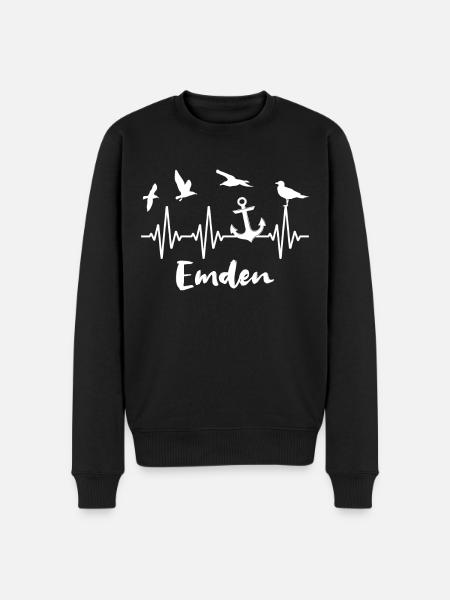 Emden ECG Emden Cardline - Men's Premium Organic Jumper - black