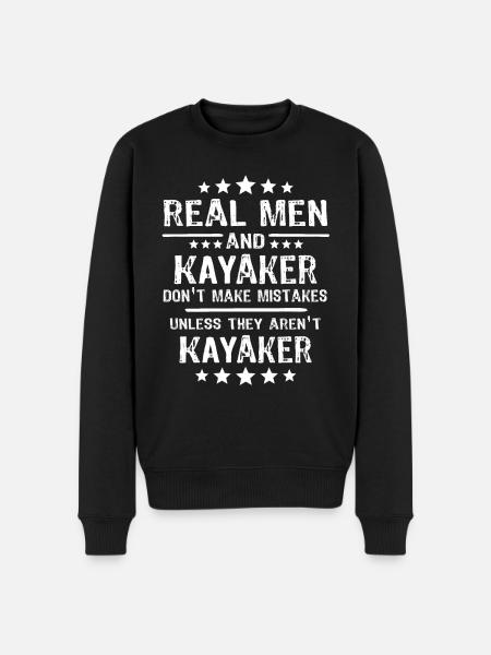 Kayaking Kayaker - Men's Premium Organic Jumper - black