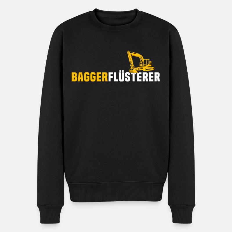 Baggerführer Baggerfahrer - Männer Premium Bio Pullover - Schwarz