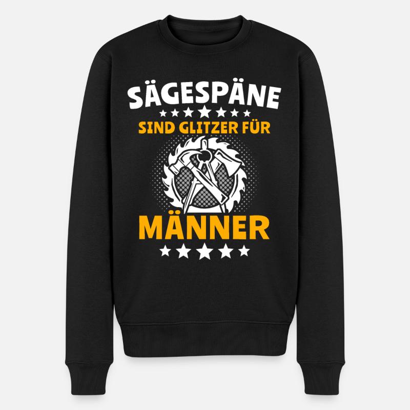 Zimmermann Zimmerer - Männer Premium Bio Pullover - Schwarz