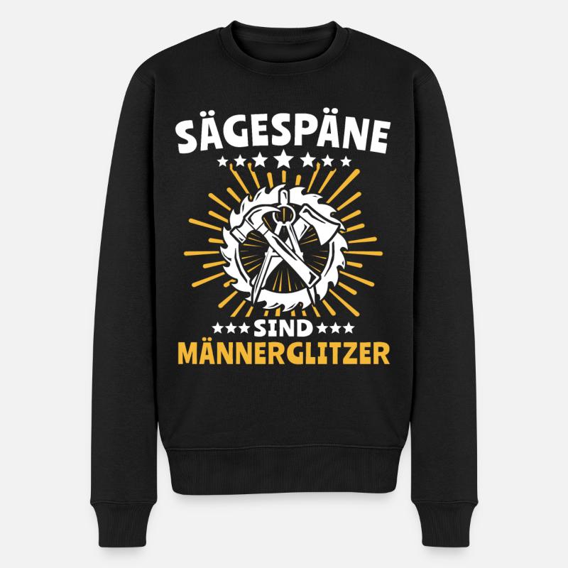 Zimmermann Zimmerleute Zimmerer - Männer Premium Bio Pullover - Schwarz