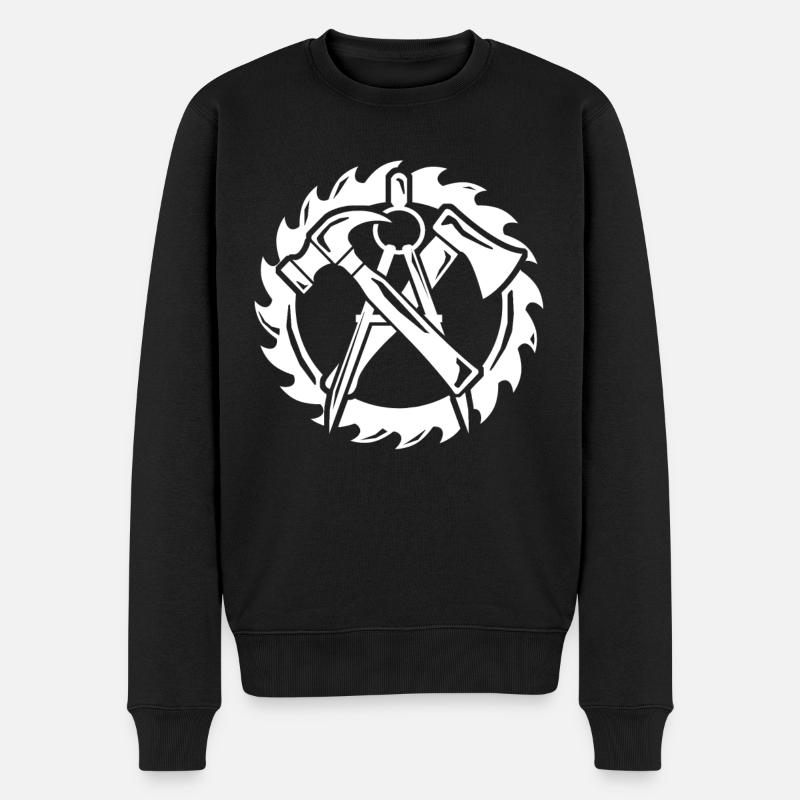 Charpentier, charpentier, charpentier, - Pull Premium bio Homme - noir