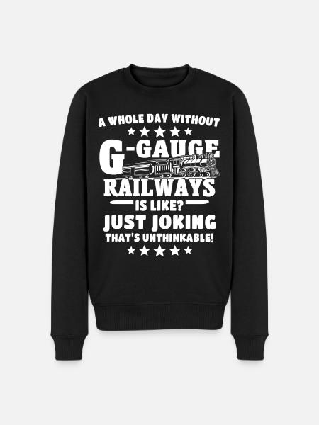 Spur G Modelleisenbahn Gartenbahn - Männer Premium Bio Pullover - Schwarz