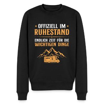 Rente Pension Wohnmobil Rentner - Männer Premium Bio Pullover - Schwarz - Vorne - Nico (187cm)