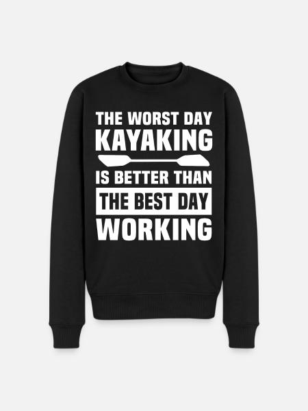 Kayaking Kayak Kayaker - Men's Premium Organic Jumper - black