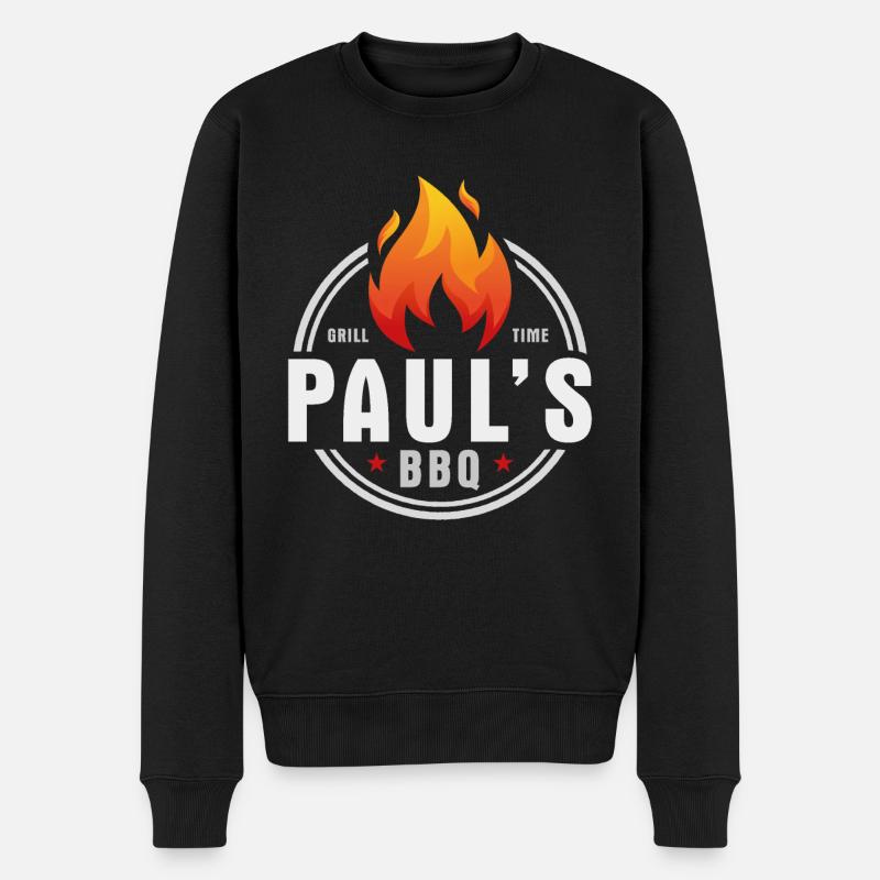 Barbecue Pauls - Pull Premium bio Homme - noir