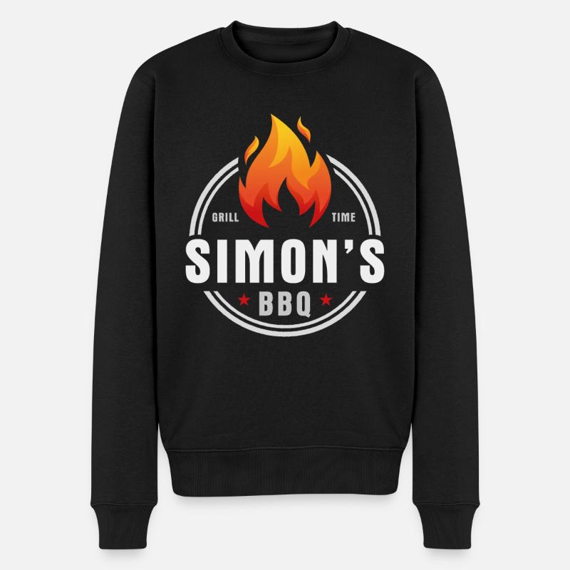 Simons BBQ - Pull Premium bio Homme - noir