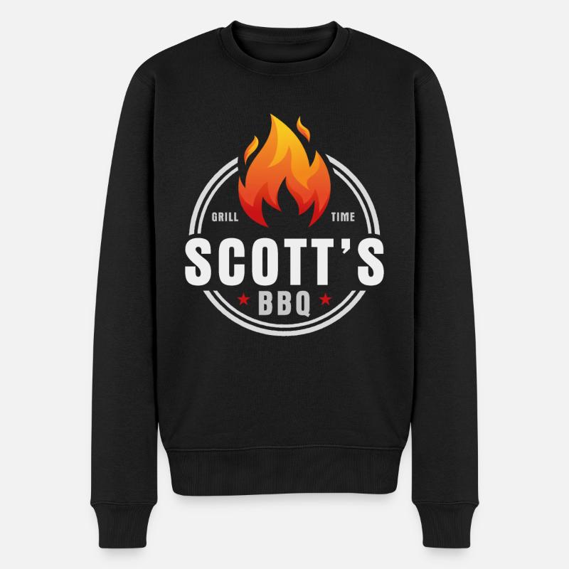 Barbecue Scotts - Pull Premium bio Homme - noir