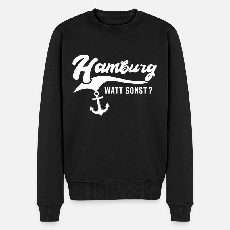 Hambourg dicte Hambourg - Pull Premium bio Homme - noir