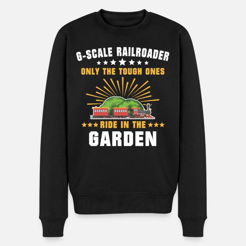 Gartenbahn Modellbahn Spur G - Männer Premium Bio Pullover - Schwarz