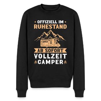Ruhestand Camping Wohnmobil Rentner Geschenkidee - Männer Premium Bio Pullover - Schwarz - Vorne - Nico (187cm)