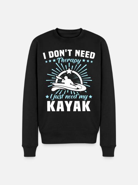 Kayaker Kayak Kayaking - Men's Premium Organic Jumper - black