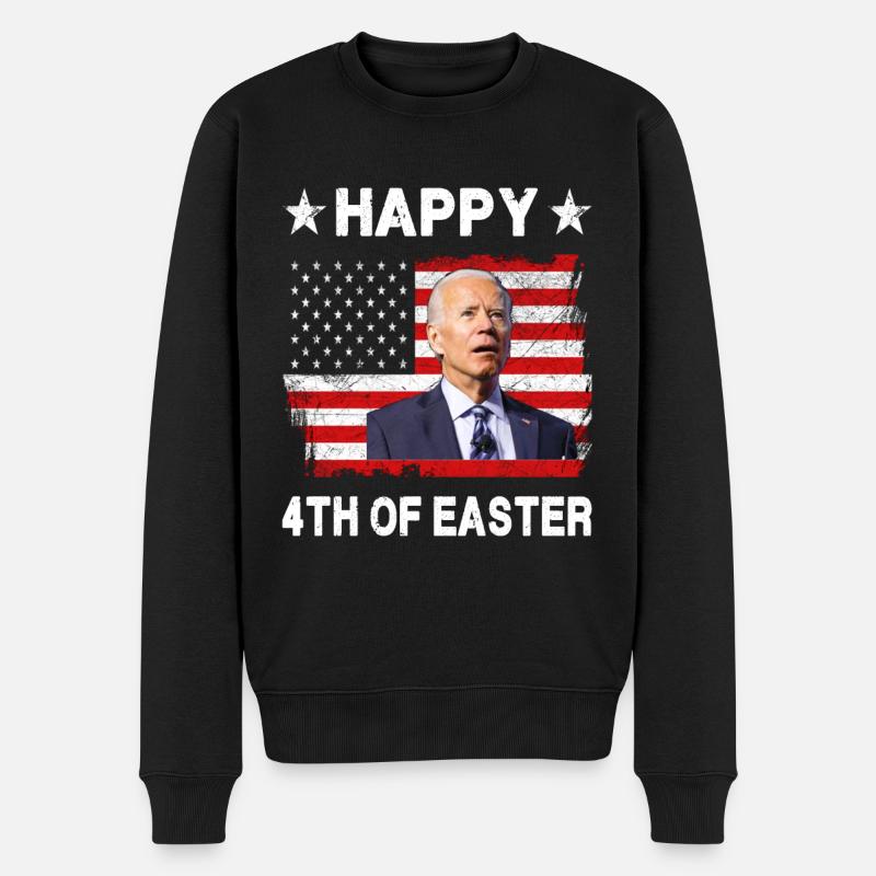 Alles Gute zum 4. Ostern - Männer Premium Bio Pullover - Schwarz