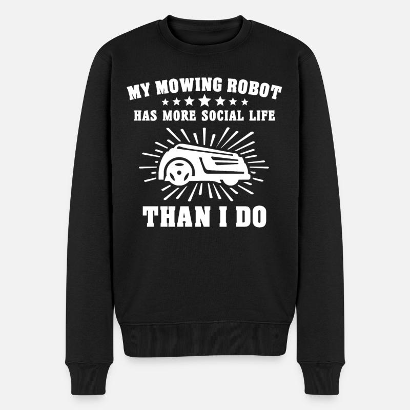 Tondeuse robot - Pull Premium bio Homme - noir