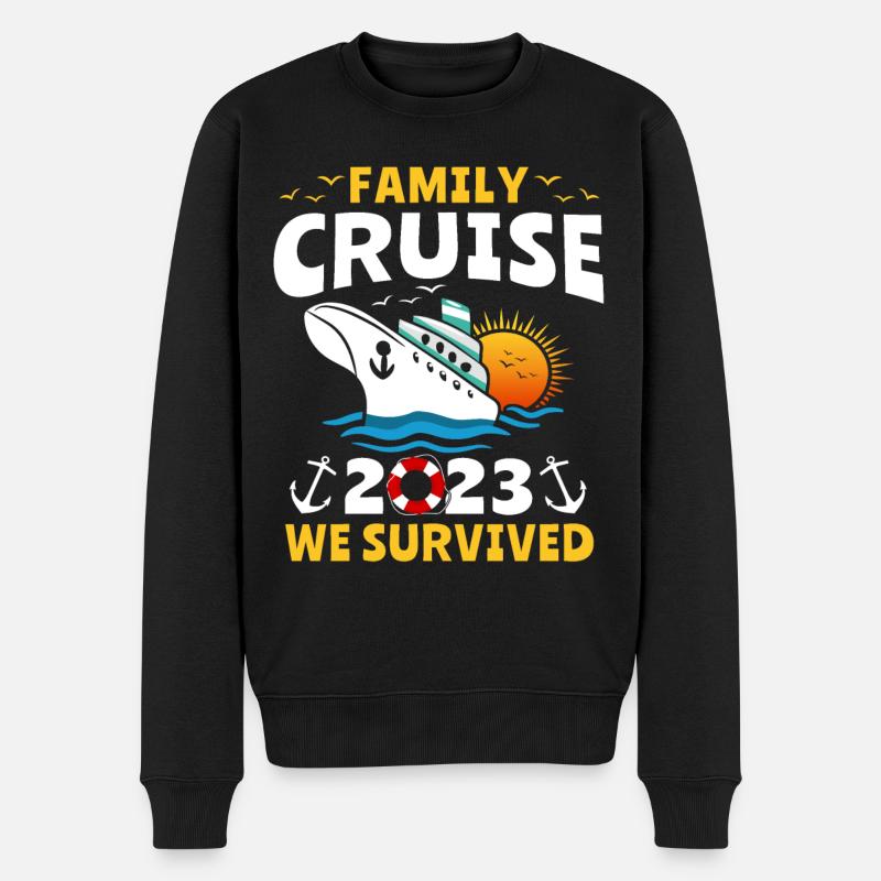 Croisière 2023 Croisière en famille - Pull Premium bio Homme - noir