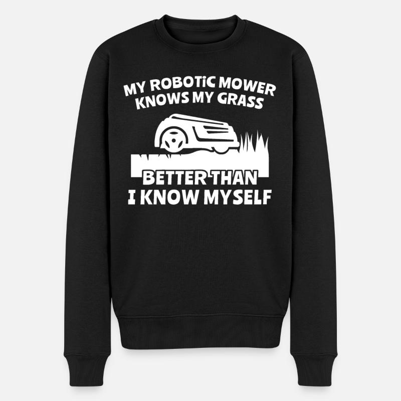 Tondeuse robot - Pull Premium bio Homme - noir
