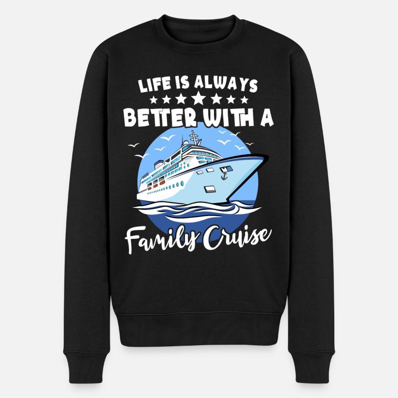 Croisière familiale - Pull Premium bio Homme - noir