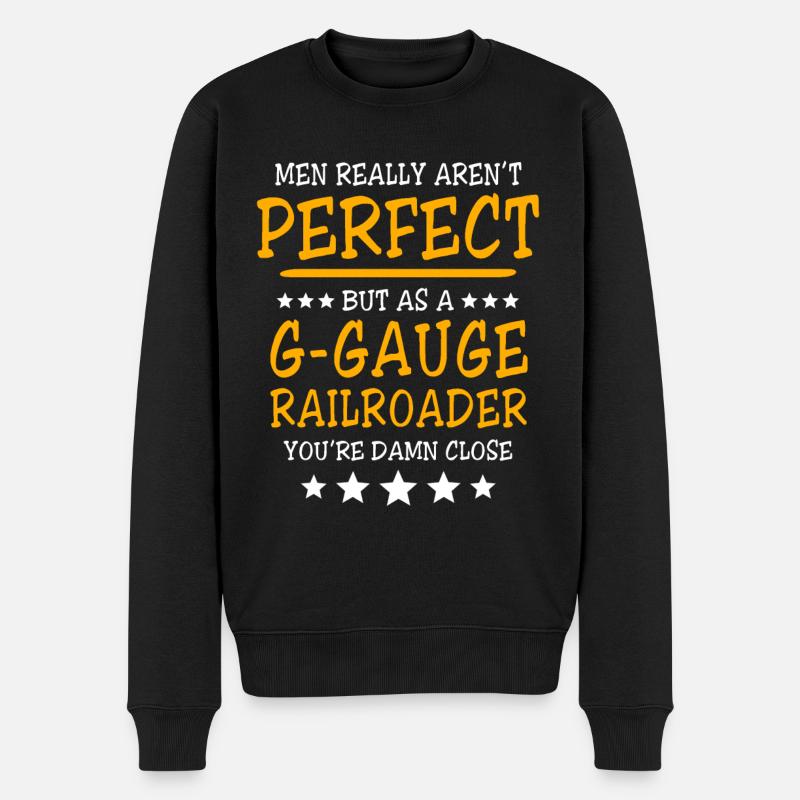 Jardin ferroviaire Écartement G parfait - Pull Premium bio Homme - noir