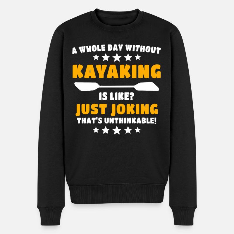 Kayakistes kayakistes - Pull Premium bio Homme - noir