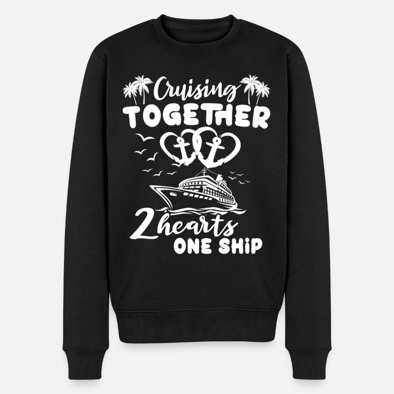 Croisière Bateau Couple Croisière - Pull Premium bio Homme - noir