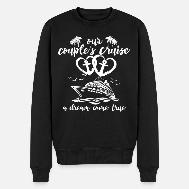 Croisière Bateau Couple Croisière - Pull Premium bio Homme - noir