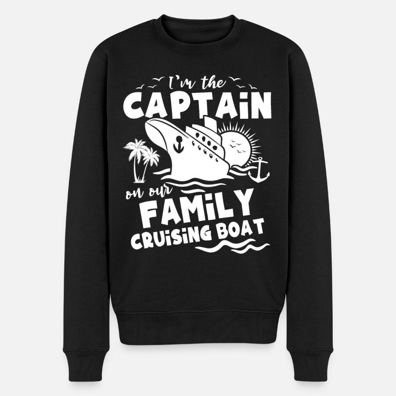 Kreuzfahrt Familie - Männer Premium Bio Pullover - Schwarz