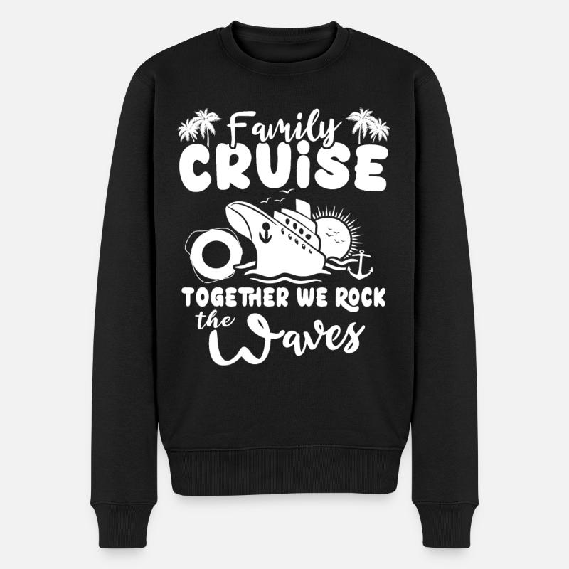 Kreuzfahrt Familie - Männer Premium Bio Pullover - Schwarz