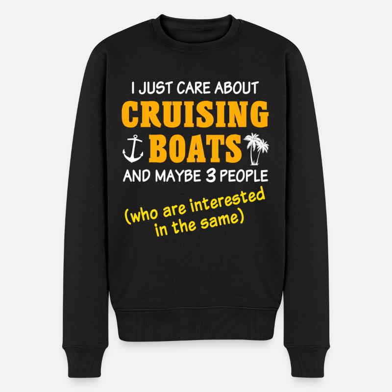 Croisière en bateau de croisière - Pull Premium bio Homme - noir
