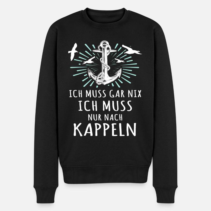 Kappeln Sprüche Kappelner Spruch - Männer Premium Bio Pullover - Schwarz