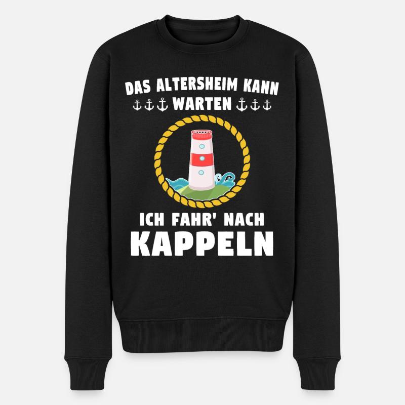 Kappeln Sprüche Kappelner Spruch - Männer Premium Bio Pullover - Schwarz