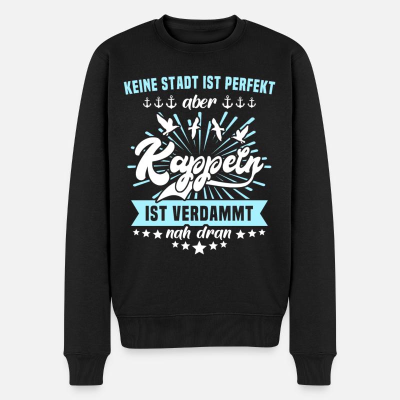Kappeln Sprüche Kappelner Spruch - Männer Premium Bio Pullover - Schwarz
