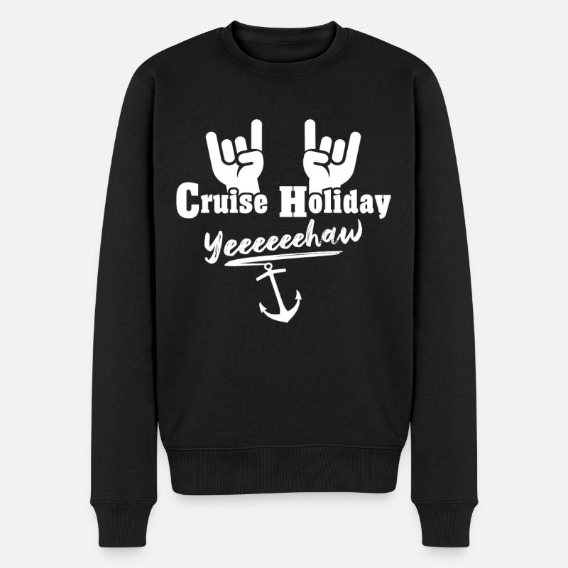 Vacances en croisière - Pull Premium bio Homme - noir