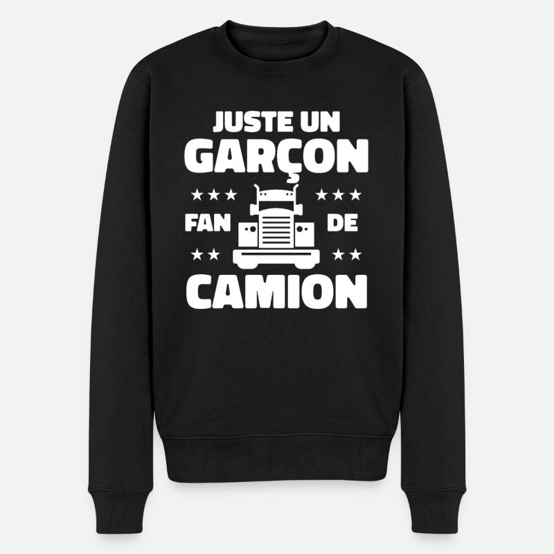 Enfant Camion - Pull Premium bio Homme - noir