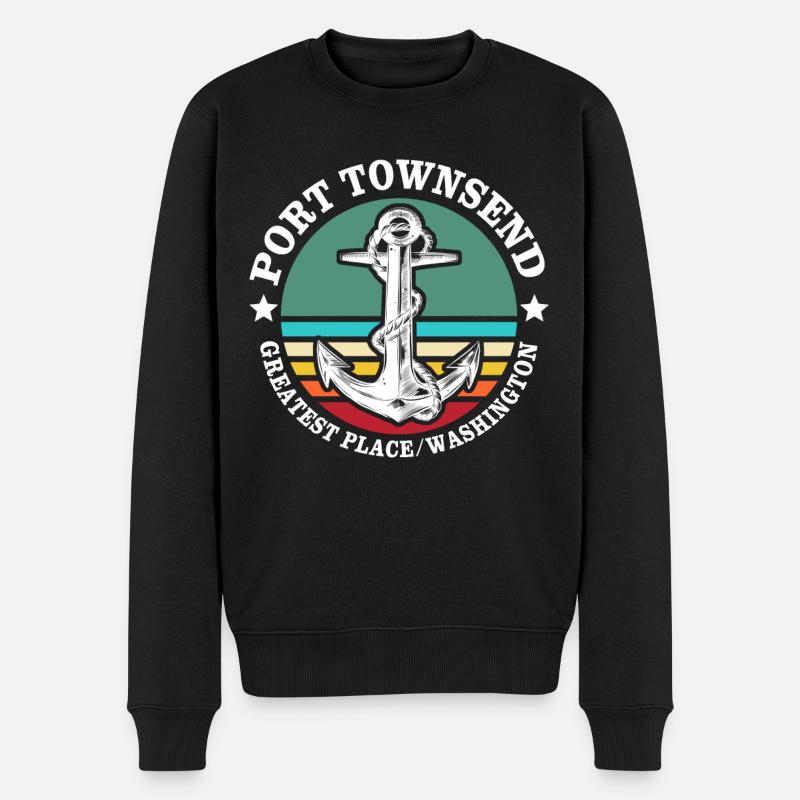 Port Townsend WA - Pull Premium bio Homme - noir