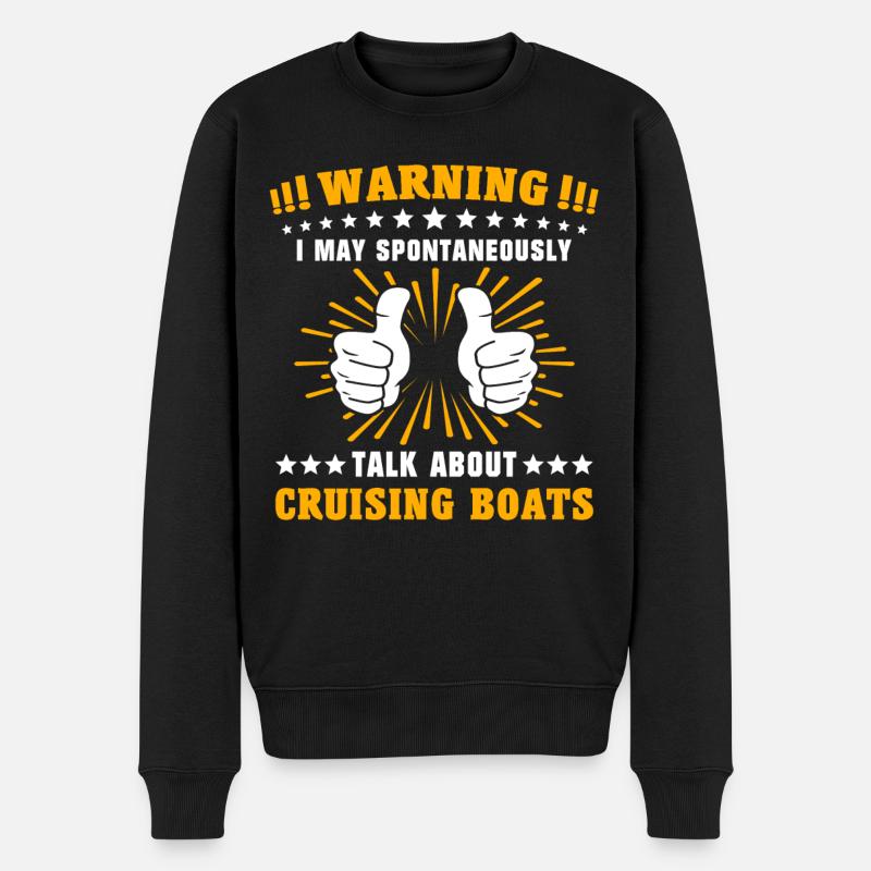 Kreuzfahrt - Männer Premium Bio Pullover - Schwarz
