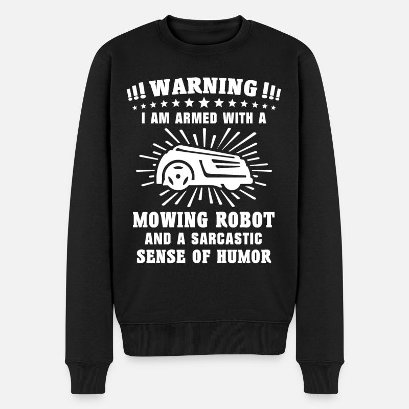 Tondeuse robot - Pull Premium bio Homme - noir