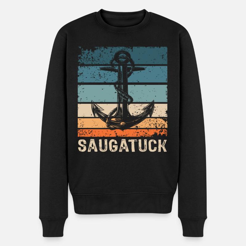 Saugatuck (Michigan) - Pull Premium bio Homme - noir